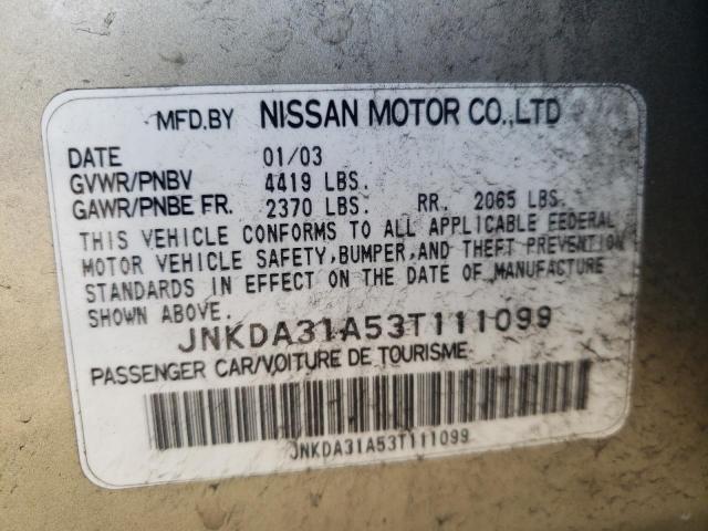 Photo 10 from auction – 2003 INFINITI I35 with VIN JNKDA31A53T111099