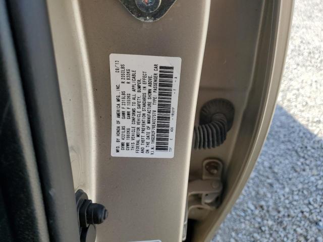 Photo 10 from auction – 2014 HONDA ACCORD EX with VIN 1HGCR2F76EA027578
