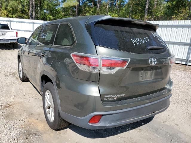 Photo 3 from auction – 2014 TOYOTA HIGHLANDER with VIN 5TDZARFH5ES006533