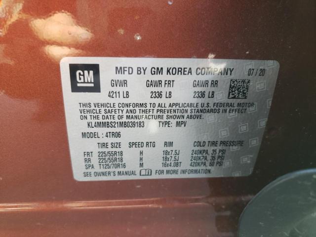 Photo 10 from auction – 2021 BUICK ENCORE GX with VIN KL4MMBS21MB039183
