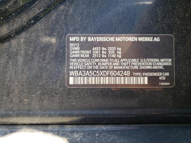 Photo 10 from auction – 2013 BMW 328 I with VIN WBA3A5C5XDF604248