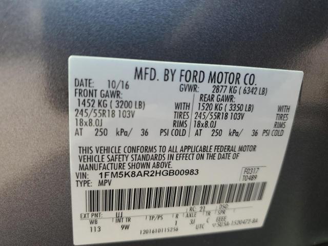 صورة رقم 10 من المزاد - 2017 FORD EXPLORER P مع VIN 1FM5K8AR2HGB00983