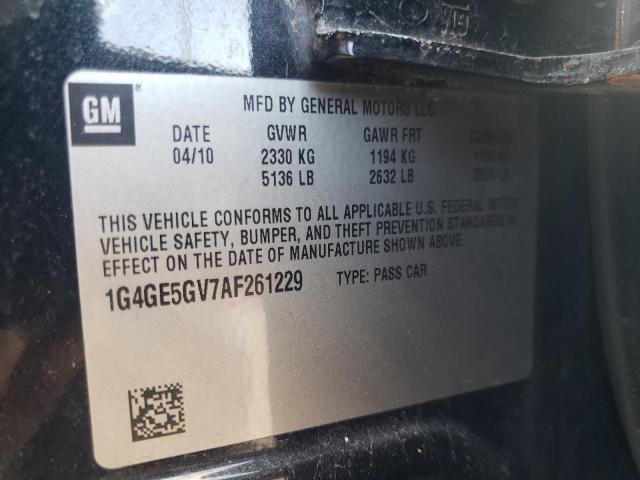 Photo 10 from auction – 2010 BUICK LACROSSE C with VIN 1G4GE5GV7AF261229