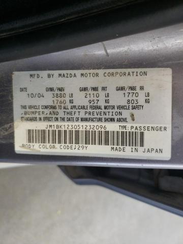 Zdjęcie 10 z aukcji – 2005 MAZDA 3 S z VIN JM1BK123051232096