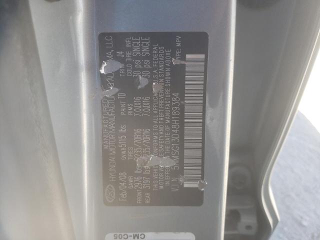 Photo 10 from auction – 2008 HYUNDAI SANTA FE G with VIN 5NMSG13D48H189384