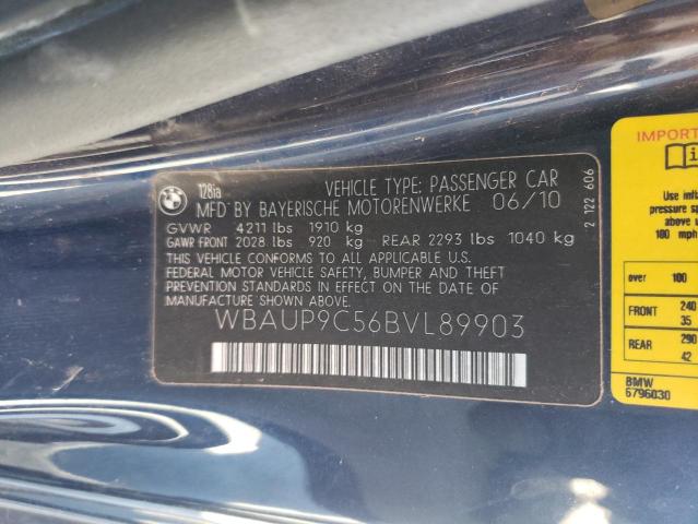 Photo 10 from auction – 2011 BMW 128 I with VIN WBAUP9C56BVL89903