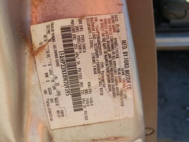 Photo 10 from auction – 2008 FORD FOCUS SE with VIN 1FAHP33NX8W209395