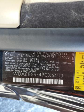 Photo 10 from auction – 2009 BMW 650 I with VIN WBAEB53549CX64110