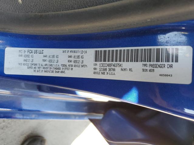 Photo 10 from auction – 2015 CHRYSLER 200 LIMITE with VIN 1C3CCCAB9FN637541