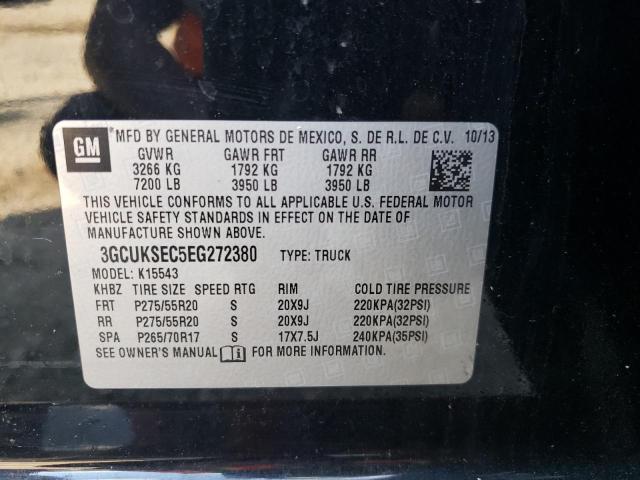 Photo 10 from auction – 2014 CHEVROLET SILVERADO with VIN 3GCUKSEC5EG272380