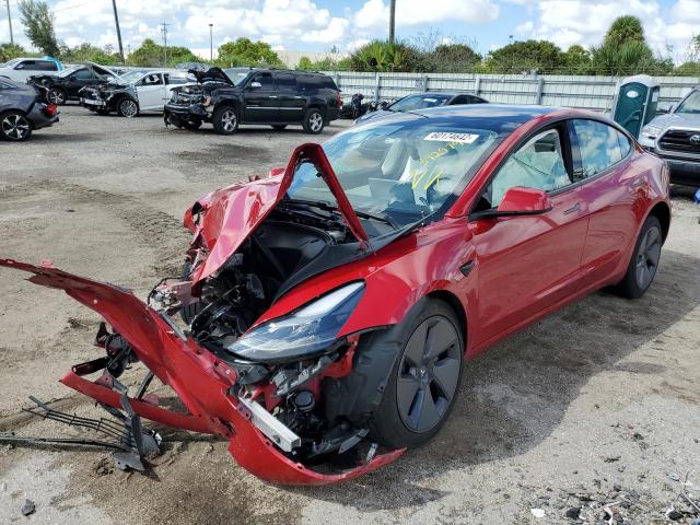 Photo 2 from auction – 2021 TESLA MODEL 3 with VIN 5YJ3E1EA7MF871202