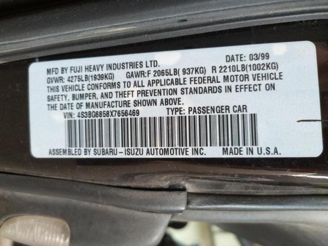 Photo 10 from auction – 1999 SUBARU LEGACY OUT with VIN 4S3BG6858X7656469