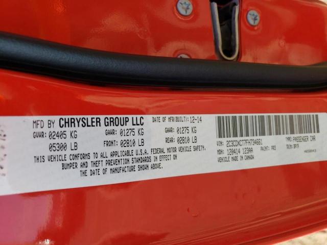 Zdjęcie 10 z aukcji – 2015 DODGE CHARGER R/ z VIN 2C3CDXCT7FH734661