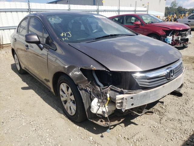 HONDA CIVIC LX 2012 with VIN 2HGFB2F57CH609607 - Photo from auction