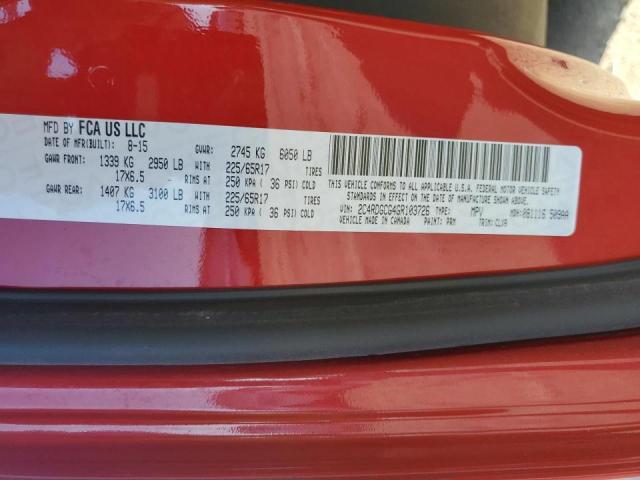 Photo 10 from auction – 2016 DODGE GRAND CARA with VIN 2C4RDGCG4GR103726