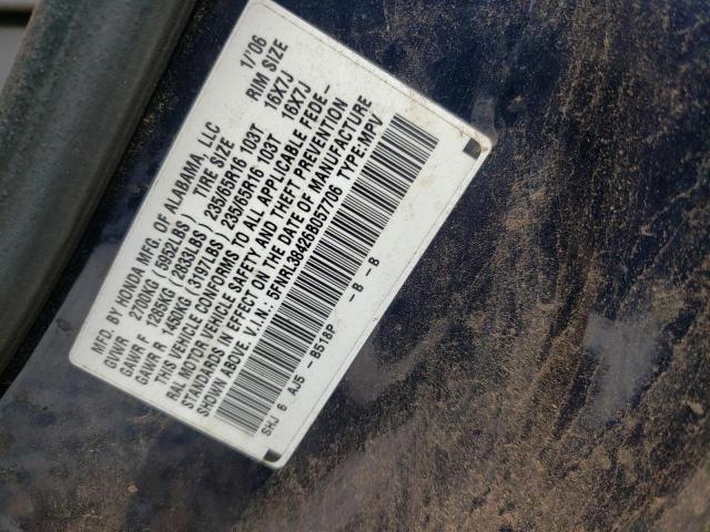 Photo 10 from auction – 2006 HONDA ODYSSEY EX with VIN 5FNRL38426B057706