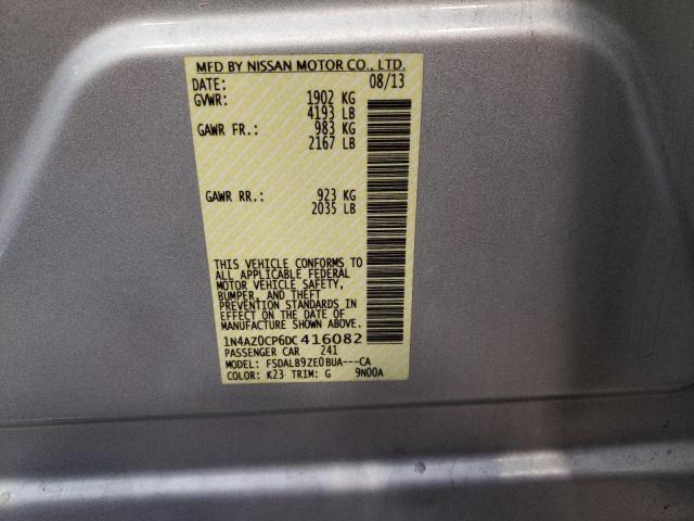 Photo 10 from auction – 2013 NISSAN LEAF S with VIN 1N4AZ0CP6DC416082