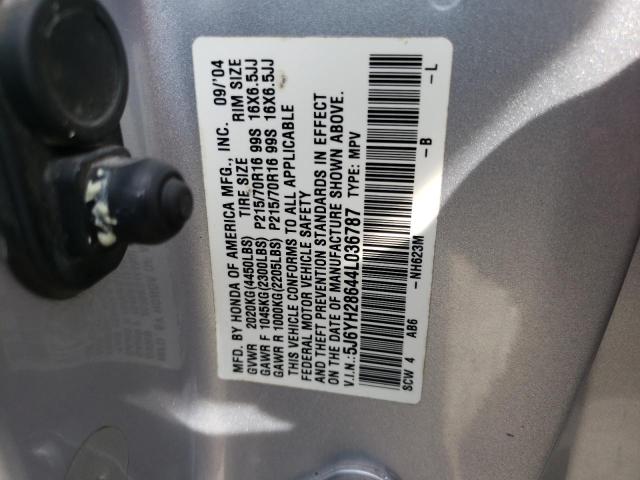 Photo 10 from auction – 2004 HONDA ELEMENT EX with VIN 5J6YH28644L036787