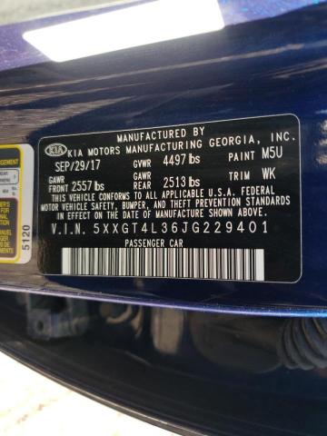 Photo 10 from auction – 2018 KIA OPTIMA LX with VIN 5XXGT4L36JG229401