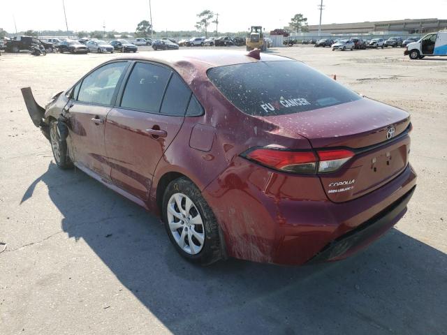 Photo 3 from auction – 2022 TOYOTA COROLLA LE with VIN 5YFEPMAE6NP345159