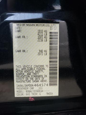 Photo 10 from auction – 2013 NISSAN ALTIMA 2.5 with VIN 1N4AL3AP0DN464574