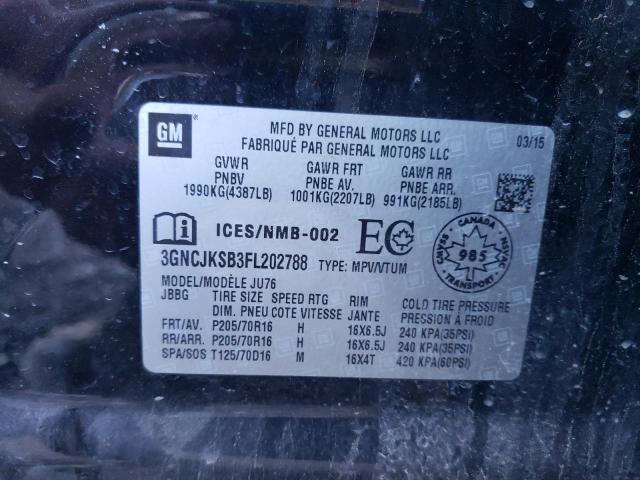 Photo 10 from auction – 2015 CHEVROLET TRAX LS with VIN 3GNCJKSB3FL202788
