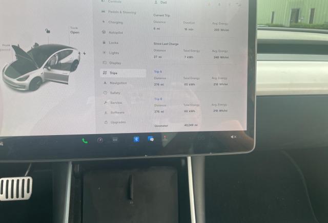 Photo 8 from auction – 2020 TESLA MODEL 3 with VIN 5YJ3E1EA7LF615530