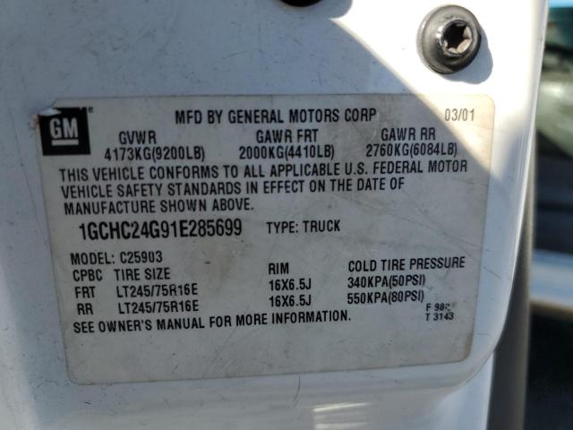 Photo 10 from auction – 2001 CHEVROLET SILVERADO2 with VIN 1GCHC24G91E285699