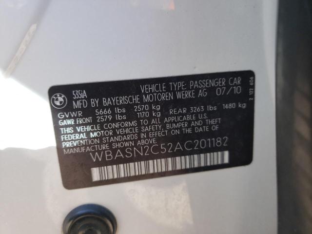 Photo 10 from auction – 2010 BMW 535 GT with VIN WBASN2C52AC201182