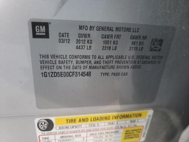 Photo 10 from auction – 2012 CHEVROLET MALIBU 2LT with VIN 1G1ZD5E00CF314548
