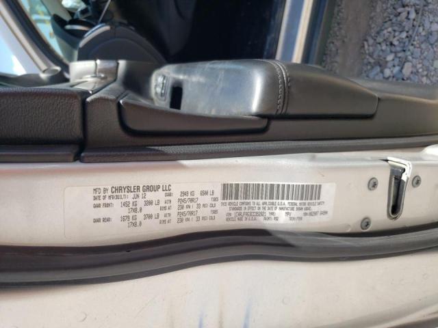 Photo 10 from auction – 2012 JEEP GRAND CHER with VIN 1C4RJFAG3CC352821