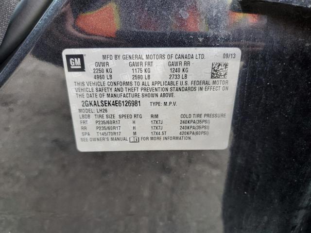 Photo 10 from auction – 2014 GMC TERRAIN SL with VIN 2GKALSEK4E6126981