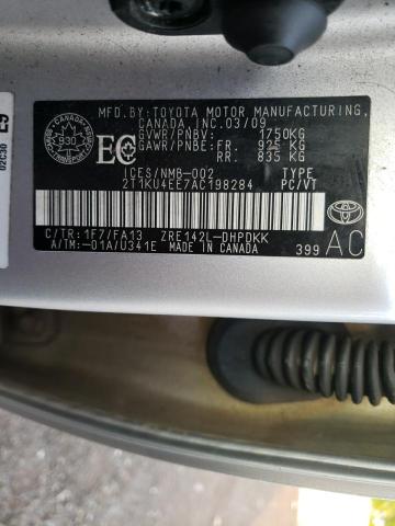 Photo 10 from auction – 2010 TOYOTA COROLLA MA with VIN 2T1KU4EE7AC198284