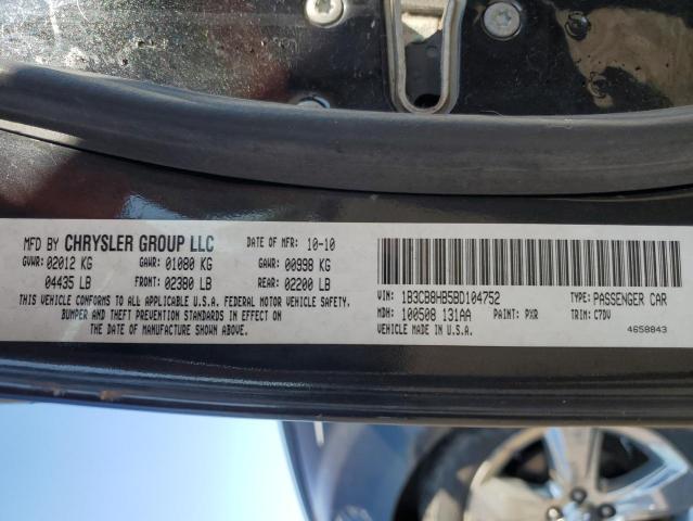 Photo 10 from auction – 2011 DODGE CALIBER RU with VIN 1B3CB8HB5BD104752