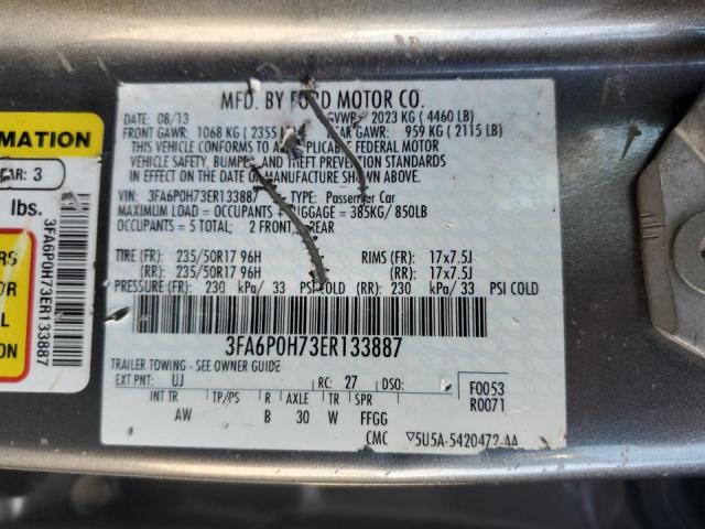 Photo 10 from auction – 2014 FORD FUSION SE with VIN 3FA6P0H73ER133887