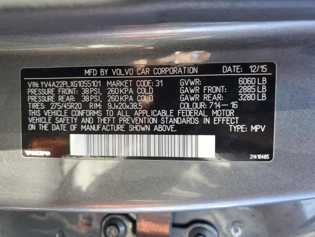 Photo 10 from auction – 2016 VOLVO XC90 T6 with VIN YV4A22PLXG1055101