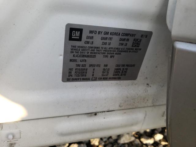 Photo 10 from auction – 2016 BUICK ENCORE with VIN KL4CJCSB9GB635320