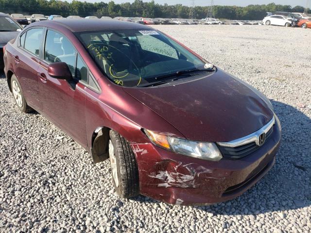 HONDA CIVIC LX 2012 with VIN 19XFB2F59CE099318 - Photo from auction