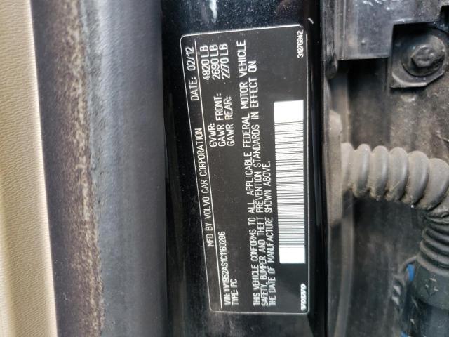 Photo 10 from auction – 2012 VOLVO S80 3.2 with VIN YV1952AS1C1160286