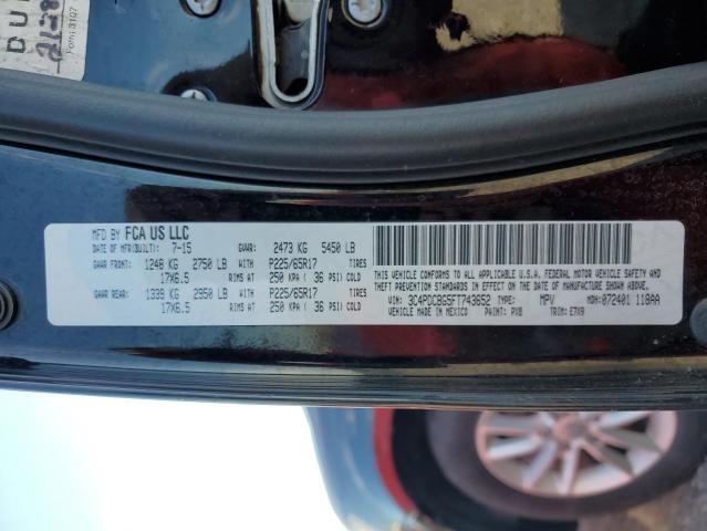 Photo 10 from auction – 2015 DODGE JOURNEY SX with VIN 3C4PDCBG5FT743652