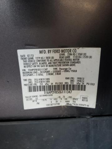 Photo 10 from auction – 2014 FORD TAURUS LIM with VIN 1FAHP2F85EG111347
