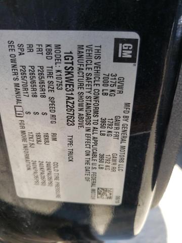 Photo 10 from auction – 2010 GMC SIERRA K15 with VIN 1GTSKWE31AZ267623