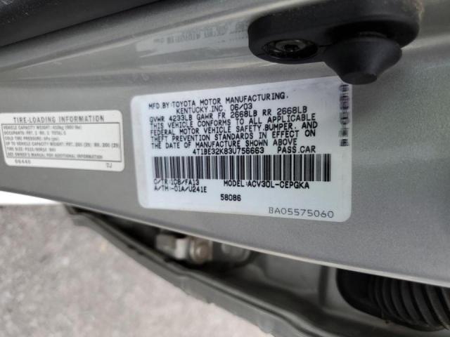 Photo 10 from auction – 2003 TOYOTA CAMRY LE with VIN 4T1BE32K83U756663