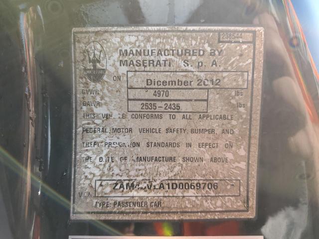 Photo 10 from auction – 2013 MASERATI GRANTURISM with VIN ZAM45VLA1D0069706