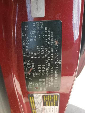 Photo 10 from auction – 2007 KIA SEDONA EX with VIN KNDMB233376171197