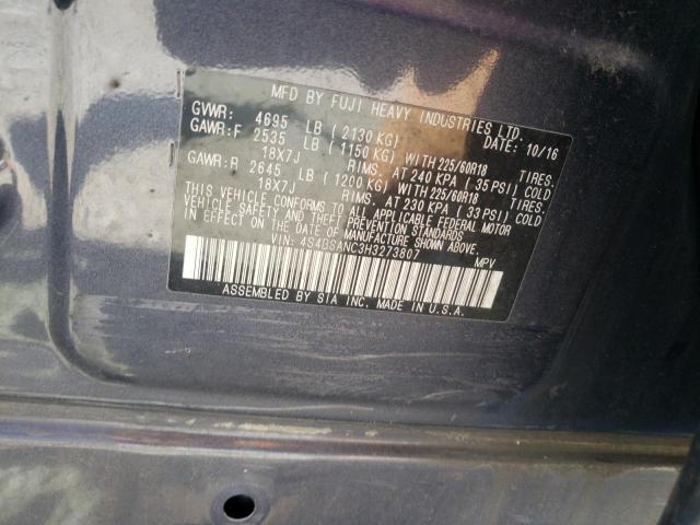 Photo 10 from auction – 2017 SUBARU OUTBACK 2. with VIN 4S4BSANC3H3273807