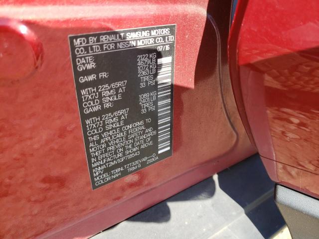 Photo 10 from auction – 2016 NISSAN ROGUE S with VIN KNMAT2MV1GP718543