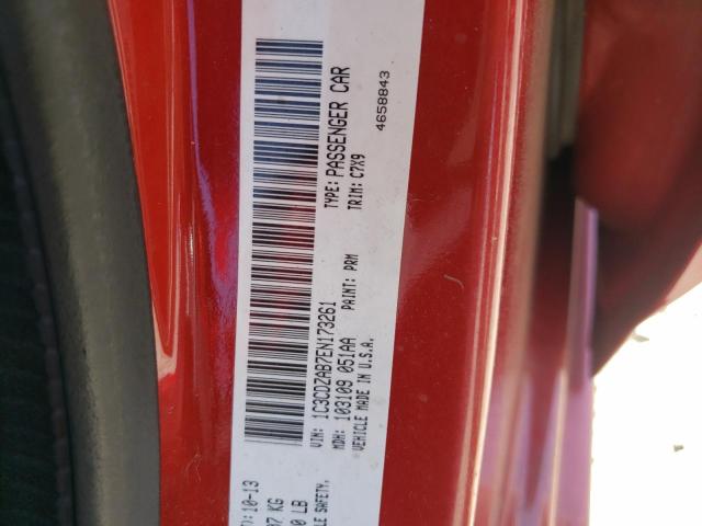 Photo 10 from auction – 2014 DODGE AVENGER SE with VIN 1C3CDZAB7EN173261
