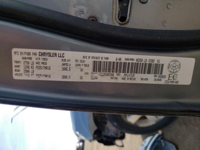 Photo 10 from auction – 2009 DODGE JOURNEY SE with VIN 3D4GG47B19T207346
