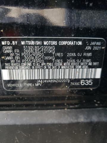 Photo 10 from auction – 2022 MITSUBISHI OUTLANDER with VIN JA4J4VA85NZ022079